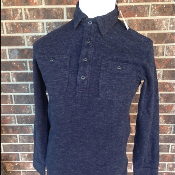 POLO RALPH LAUREN HALF BUTTON JERSEY/PULLOVER $185 - Picture 2 of 9